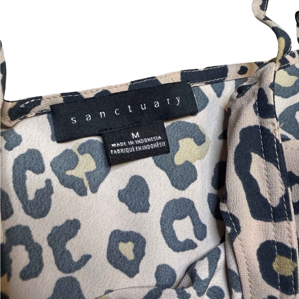 Sanctuary Leopard Print Button-Front Cami Tank To… - image 4